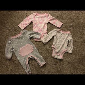 8 newborn girls onesies!